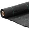 VidaXL Membrane anti-mauvaises herbes noir 2x200 m PP, tissu anti-mauvaises herbes, membrane de contrôle des mauvaises 4005163