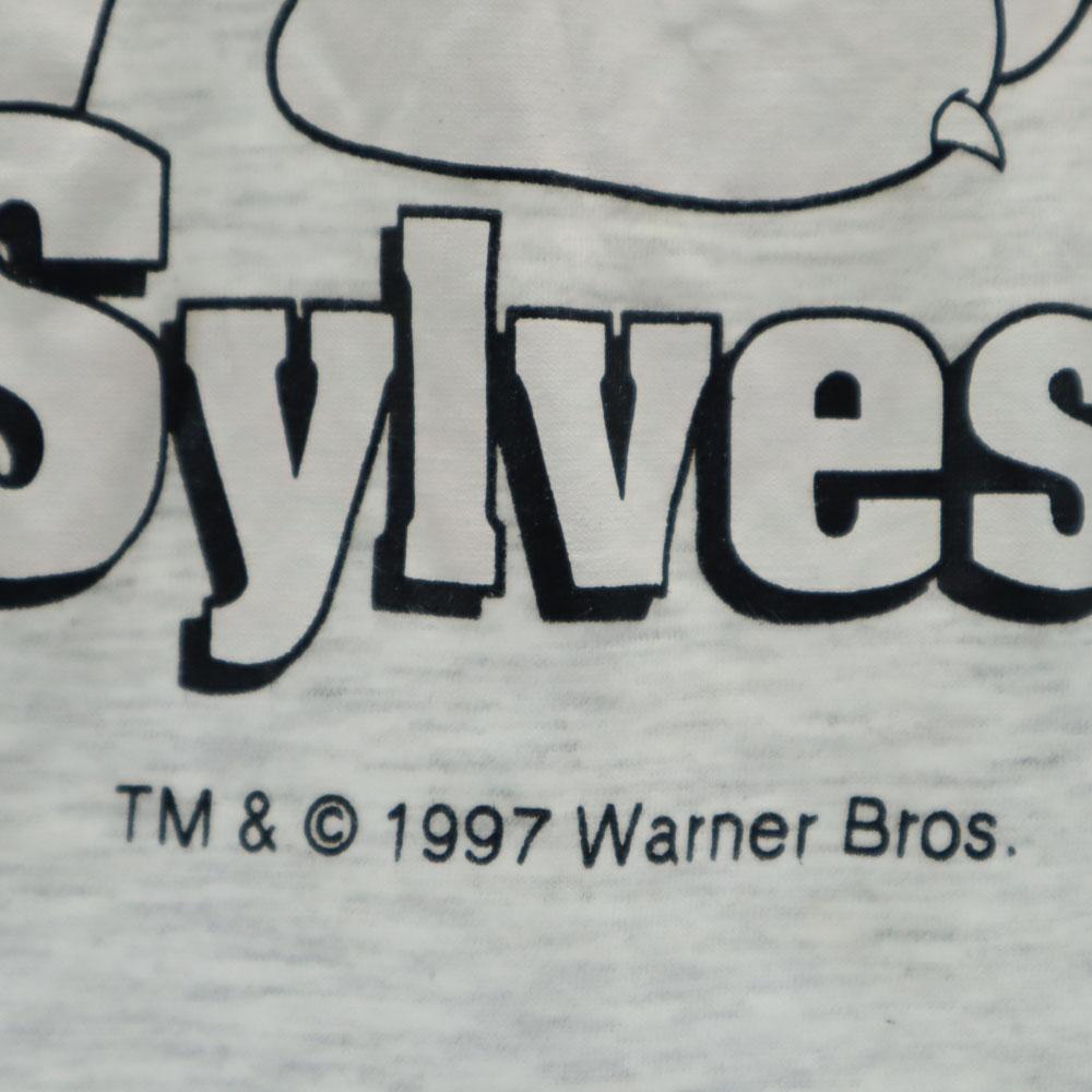 Warner Bros 90s Old Looney Tunes Sylvester Short sleeve T-shirt one piece Women Used