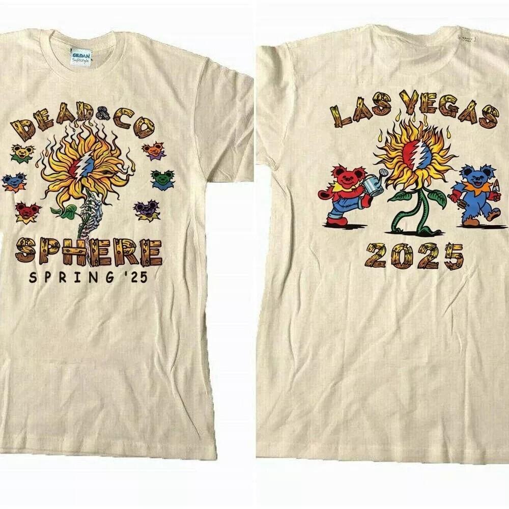 Dead And Company 2025 Las Vegas Sphere Short Sleeve 2 Side Sand Shirt Unisex T-Shirt XXL