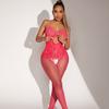 Delicate Sleeping Bodysuit Fishnet Stockings Style Bodycon