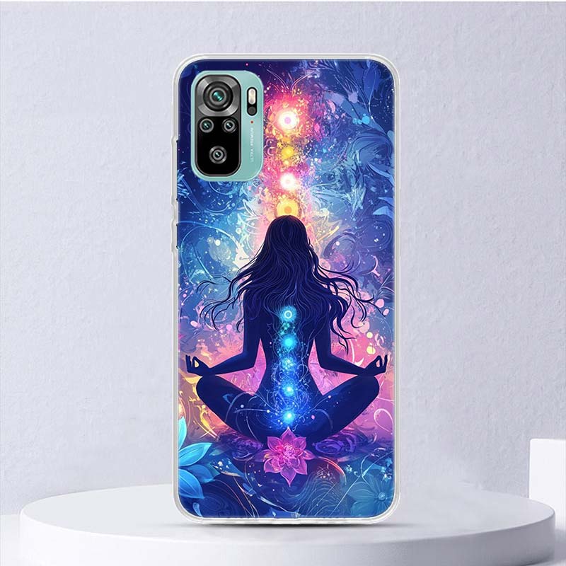 Yoga Chakra Spiritual Energy Universe Soft Case For Xiaomi Redmi Note 14 14S 13 12S 11S 10S 12 11 10 Phone Cover 11T 11E Pro Plu