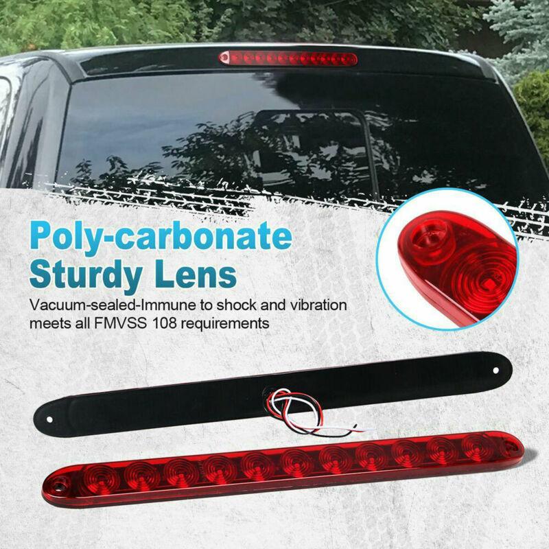 FABOOD F Red 15 Waterproof 11 LED Light Bar Stop Turn Tail 3rd Brake Light Truck Trailer FABOOD F Red 15 Waterproof 11 LED Light Bar Stop Turn Tail 3rd Brake Light Truck Trailer