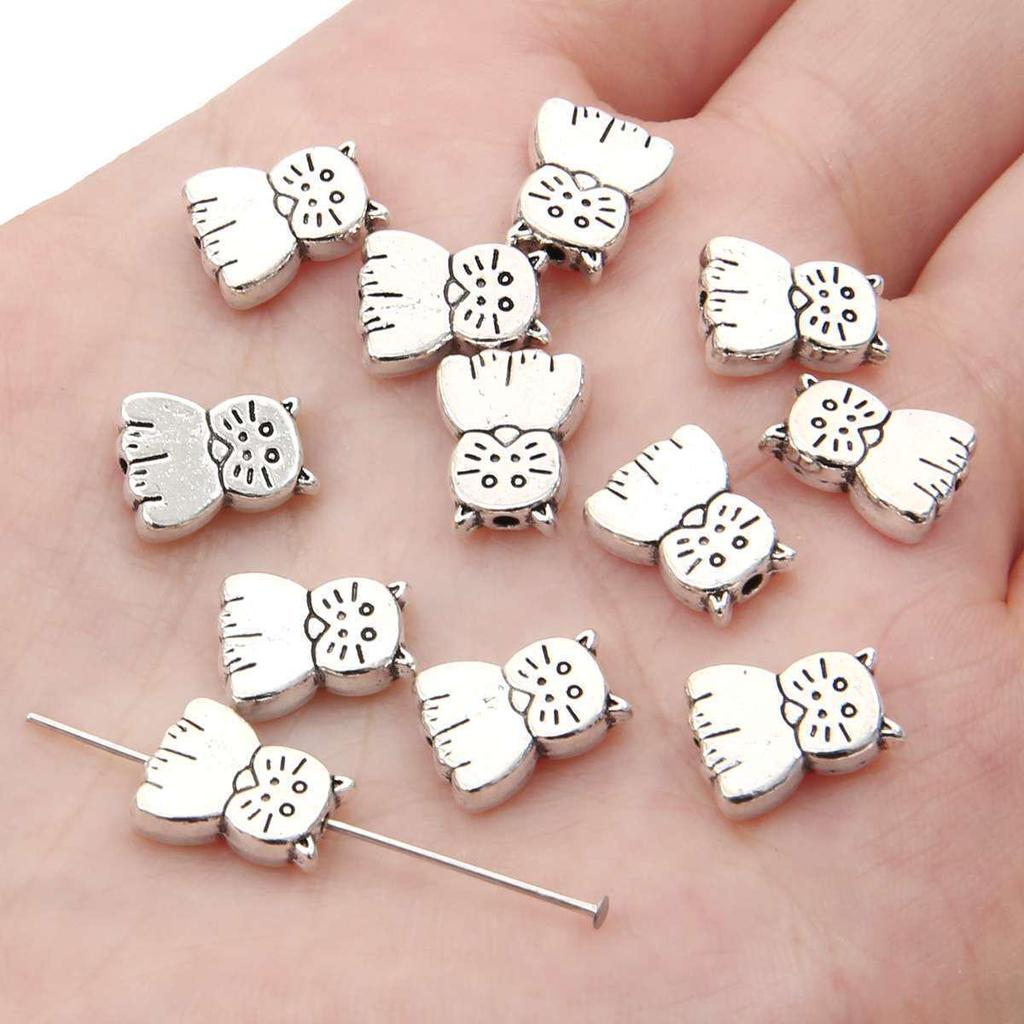 Handmade Cross-Border Alloy Heart Pendant Spacer Beads for DIY Necklace & Bracelet Jewelry
