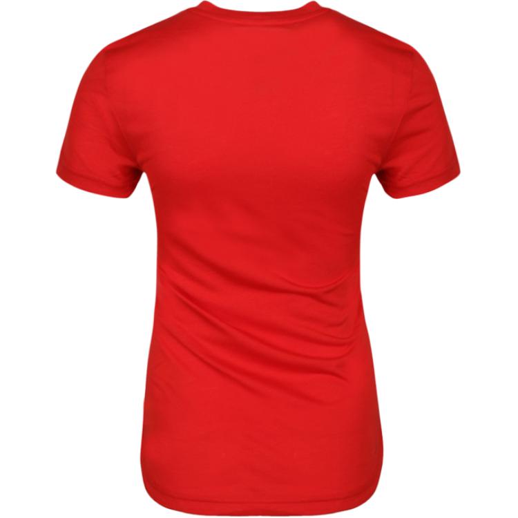 Adidas Adi Training Pullover Round Neck Short Sleeve T-Shirt Women T-Shirts Red EC4708