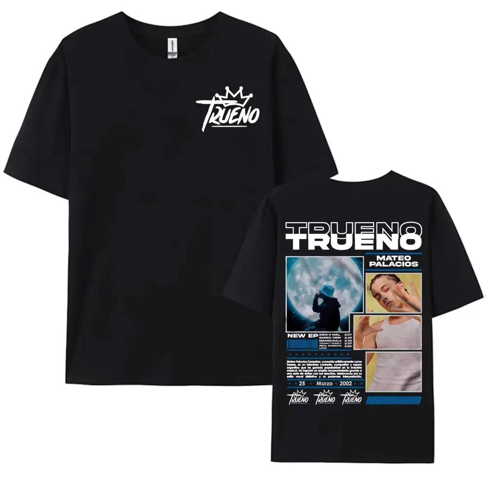 Rapper Trueno Album Tour Merch T-Shirt Herren Damen Kleidung Mode Kurzarm T-Shirt Streetwear Baumwolle Lockere T-Shirts Unisex