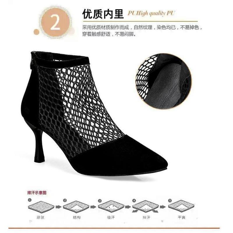 Чоботи-сандалі з вирізами Жіночі Нові Літні Тонкі Гостроносі На тонкому підборі