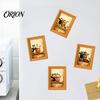 Autumn Home Decorations Wooden Black Cat Fridge Magnet, Seasonal Cartoon Kitchen Bathroom Decor, Spooky Gifts Cute Theme Photo Frame Magnets, Fun Gift