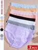3Pcs Women Cotton Lingerie Sexy Soft Fashion Panties Femme Buckle Design Underwear Pantys Underpant Lingerie Lace Intimates S-XL