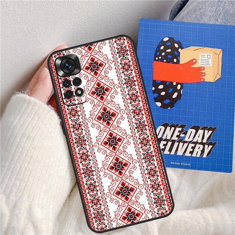 Ukrainian Pattern Funda For Xiaomi Redmi Note 11 9 10 12 13 14 Pro 9S 10S 11S 12S Redmi 13C 10C 12C 14C Case