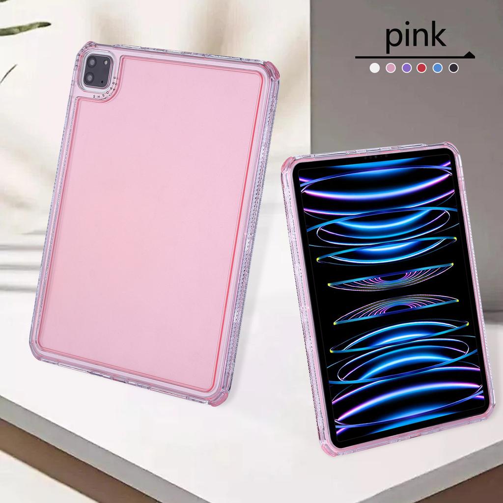 Clear Case for iPad Pro 11 (2022)/(2021)/(2020)/(2018) 3 in 1 PC + TPU Shockproof Tablet Cover