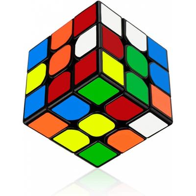 Findbetter Smooth Rotation 3x3x3 Black Body Six Color For Intermediate Beginners