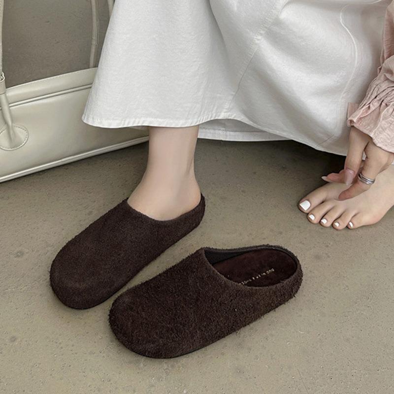 Slippers Women's Summer Outer Wear New Supply Embroidered Flat-bottomed Bag Head Slippers