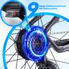 Men’s 27.5" Electric Mountain Bike, 250W Motor, 13Ah Battery, Range 30-60 Km, 9-Speed Gear