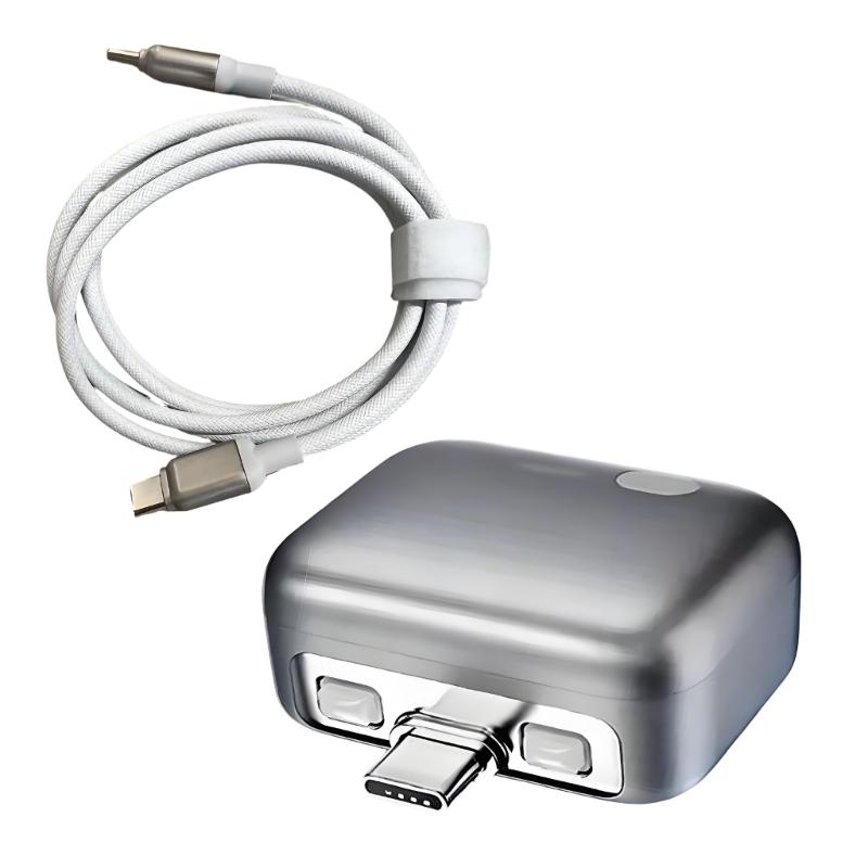 240W USB C to USB C Cable with Charging Separator Adapter, 1.5m Data Wire Cord and Compact Full Charge Disconnector 1