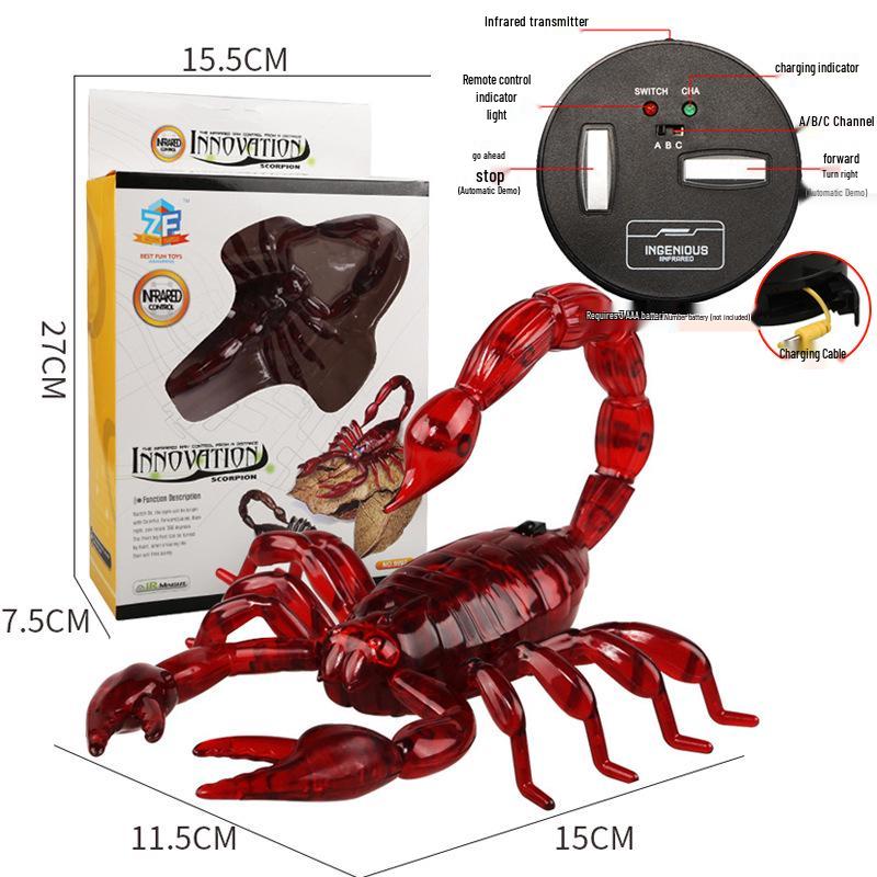 Bionic Remote-Controlled Animal Toy: Cockroach, Centipede, Frog, Crab, Prank Spider, Boa Constrictor, Mouse.