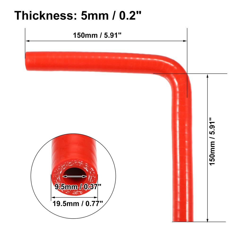 X AUTOHAUX Silicone Hose Silicone Tube for Blow Off Valve