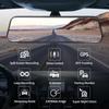 Zimtop 10 Inch Mirror Dash Cam Front and Rear Dashcam 4K Wifi GPS Night Vision AI Voice Control  Car Camera Recorder