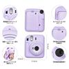 HIYQIN Fujifilm Instax Mini 12 Case, Silicone Travel Case, Shockproof, Protective Cover for Instax Mini 12 (Purple)