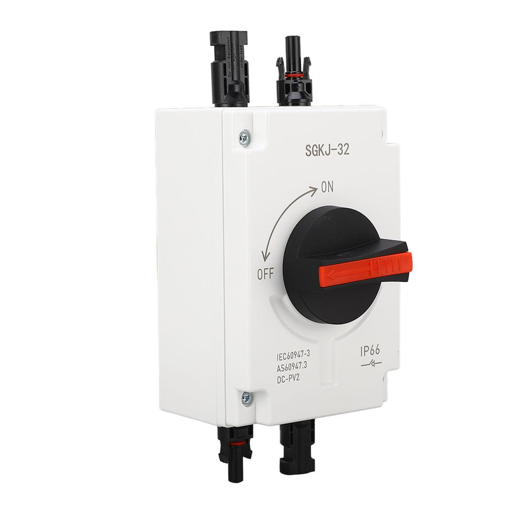 DC1200V 40A PV DC Disconnect Switch IP66 Waterproof 4P DC Isolator Switch for RV Boat Solar System