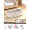 Large Capacity Transparent Under-Bed Storage Box with Wheels