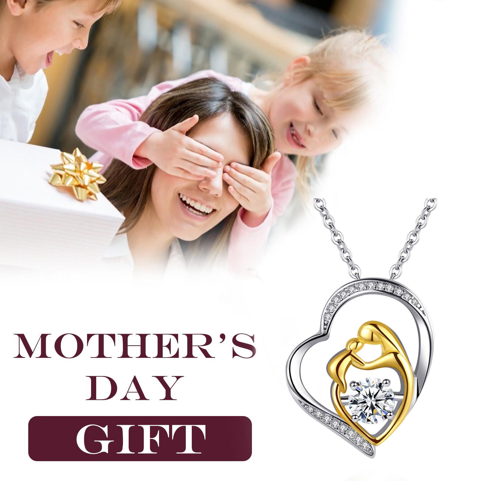 

Подарки для мамы, ожерелье с подвеской в ​​форме сердца для мамы и дочки