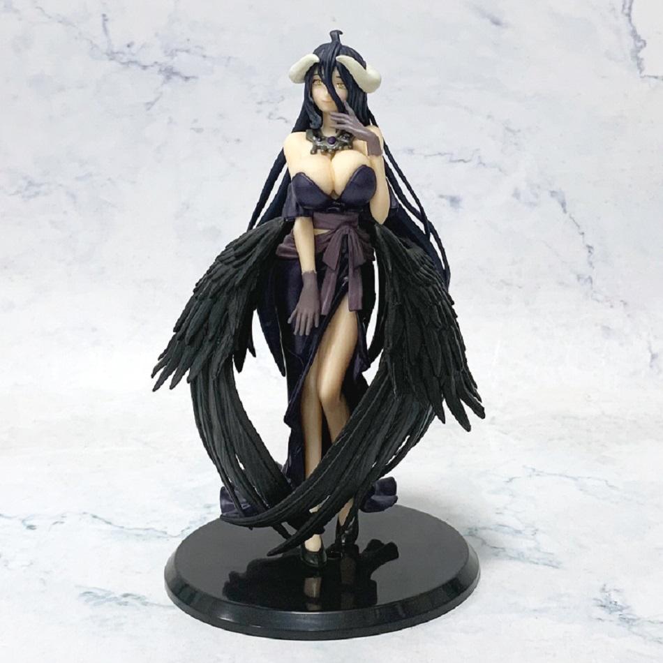 Heiße Anime Overlord Figur Albedo Partykleid Serie Actionfigur Figur PVC Schreibtisch Auto Dekoration Sammlungsmodell Spielzeug Geschenk