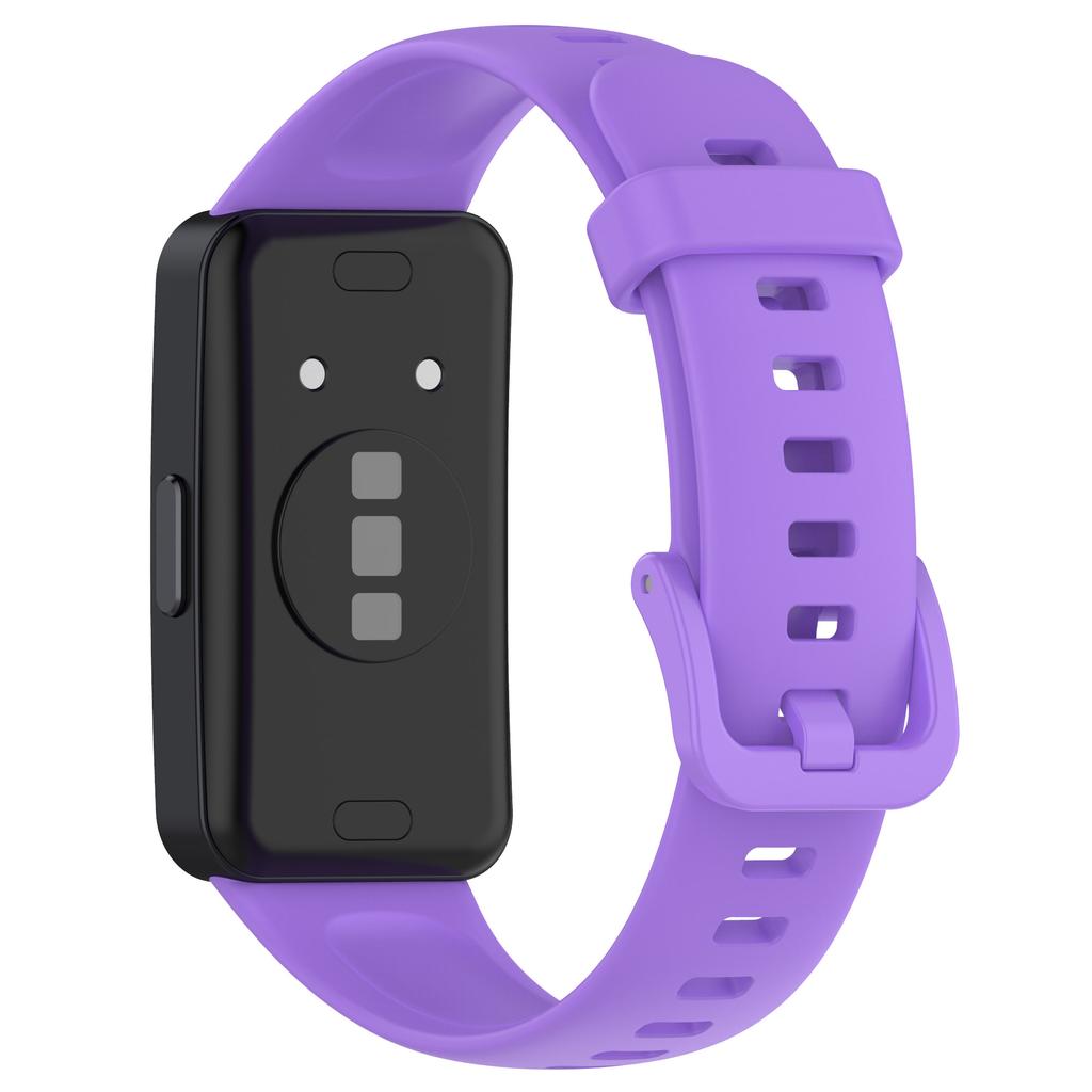 Für Huawei Band 10/10 NFC/Band 8/Band 8 NFC/Band 9/Band 9 NFC Silikon Uhrenarmband Atmungsaktiv Weiches Uhrenarmband mit Schnalle