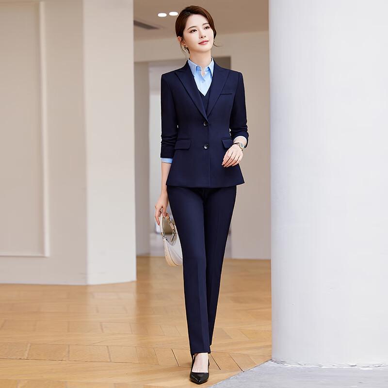 

Women s Formal 3-Piece Business Suit Set M