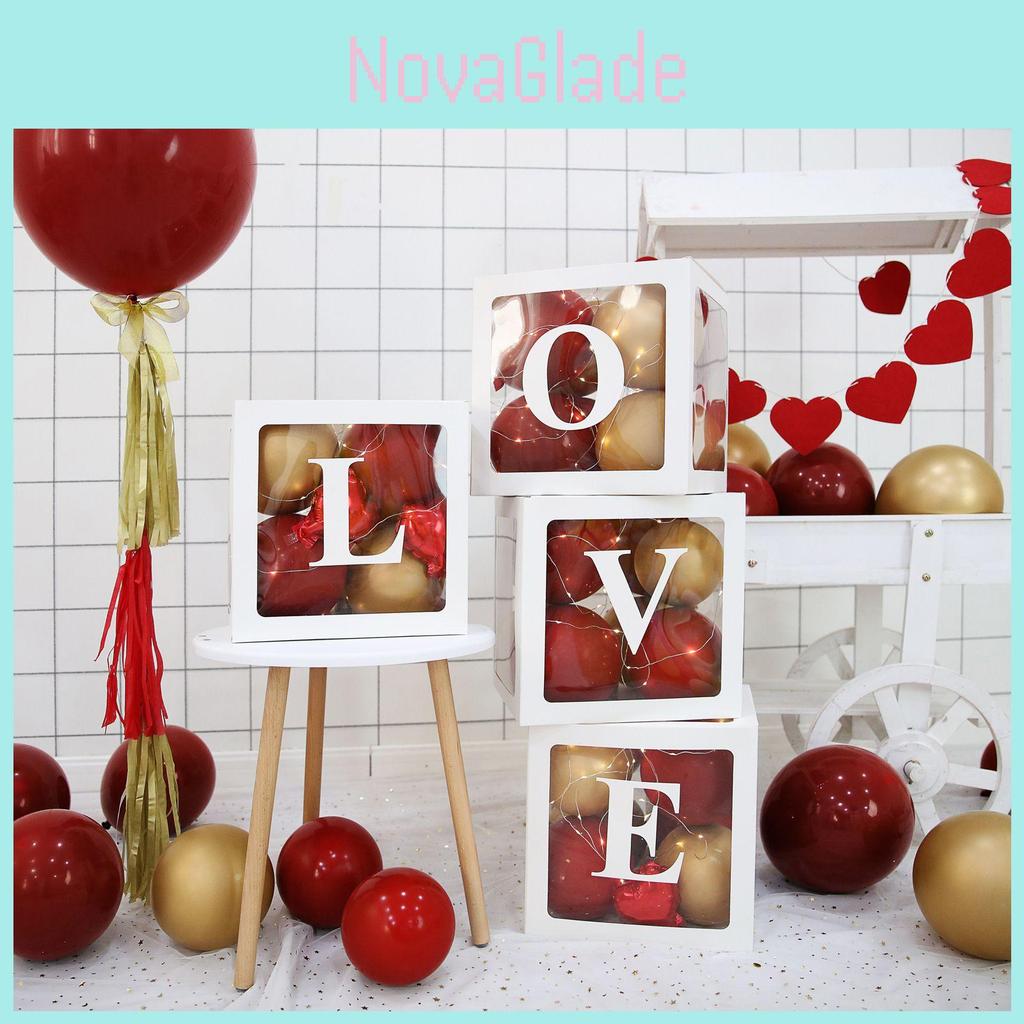 Stylish Transparent Cube Box For Boy Girl Baby Shower And Wedding Decorations