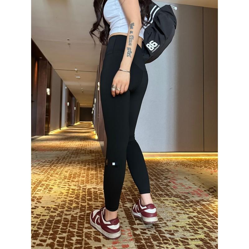 Ailogt Kendall Jiso Same High Waist Leggings Women Tummy Control Butt Lifting Yoga Pants Running Pilates 9/10 Length