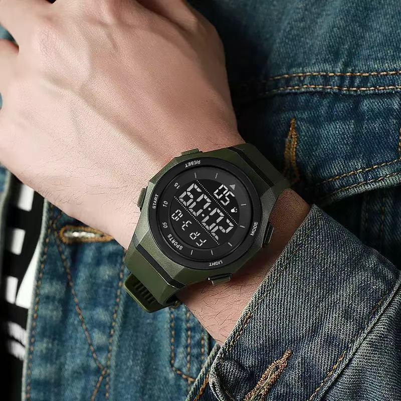 Men's Electronic Wristwatch Fashionable Youth Sports Anti Fall Luminous Electronic Watch