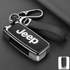 Leather Car Key Case Cover For Jeep Renegade hard steel 2016 Flip Folding Remote 4 Buttons Keyless Protection Shell Accessories AKU1