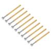 100pcs Pogo Pin Spring Test Tools Type 2.36mm 0.1in Tube Diameter 34mm 1.3in Length Brass Material PCB Testing Pins