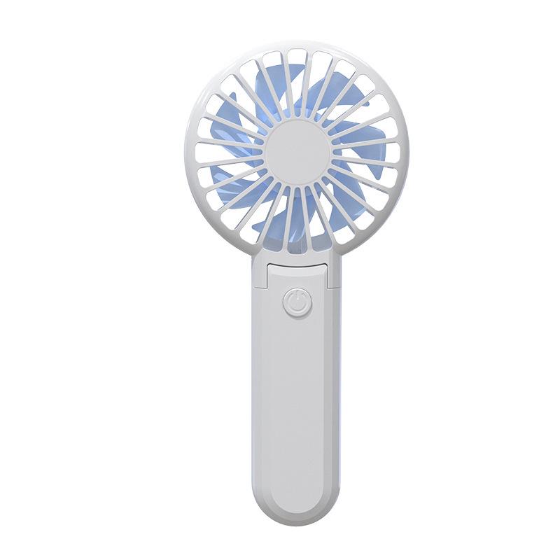Customizable Logo Portable USB Folding Neck Hanging Fan - Compact Student Gift