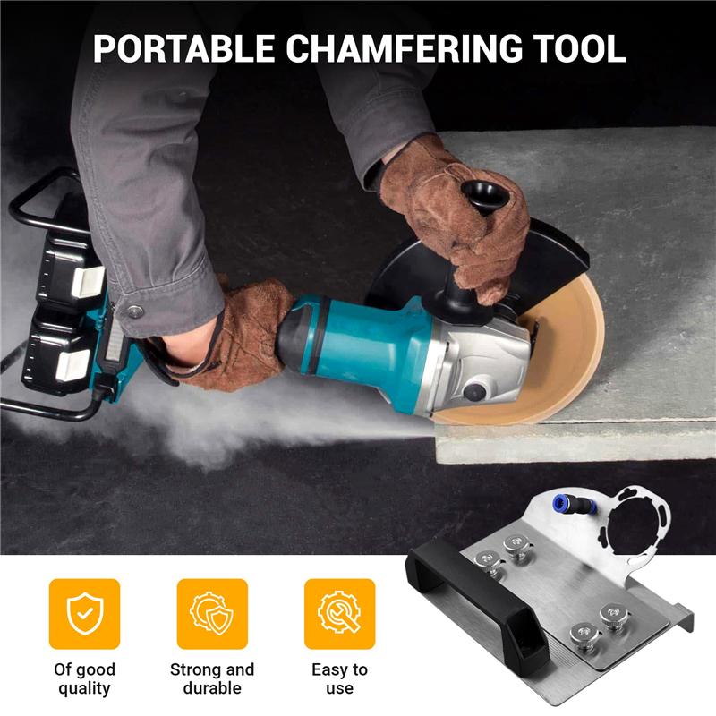 A96I-100 Type Angle Grinder  Tile Chamfering Frame New 45 Degree Water Pipe Dust Removal Portable Chamfering Tool