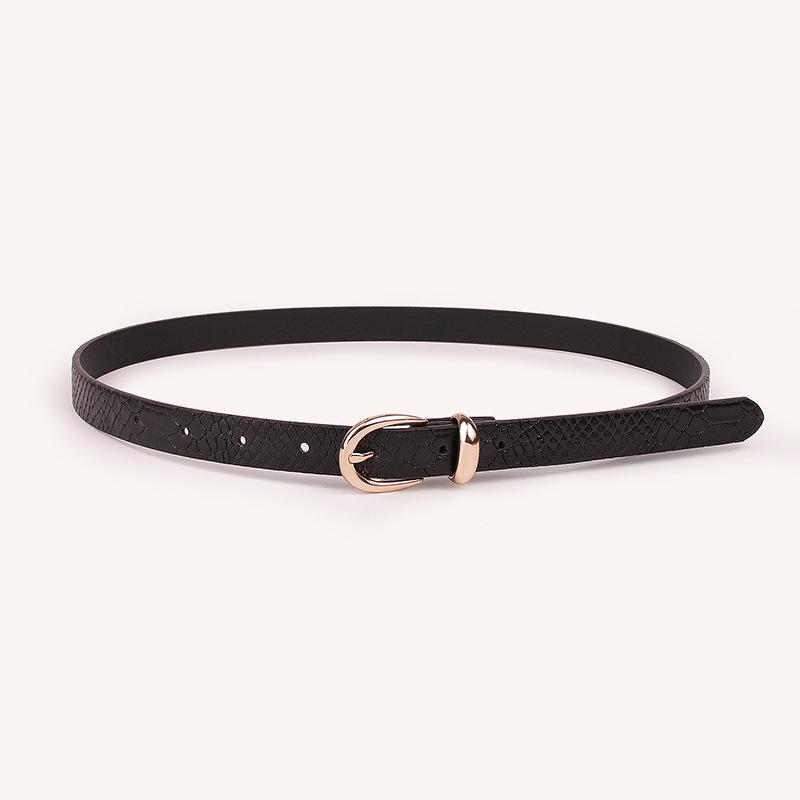 New Women's Belt Fashion Suit Combination Belt Snake Pattern Exquisite and Atmospheric Women's Belt