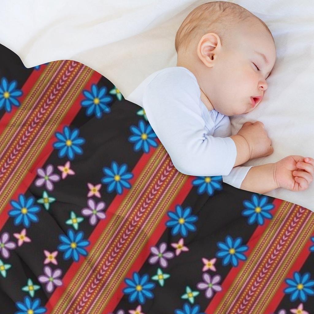 Floral Metis Sash Throw Blanket Soft Plaid Multi-Purpose christmas gifts Cute Plaid Blankets