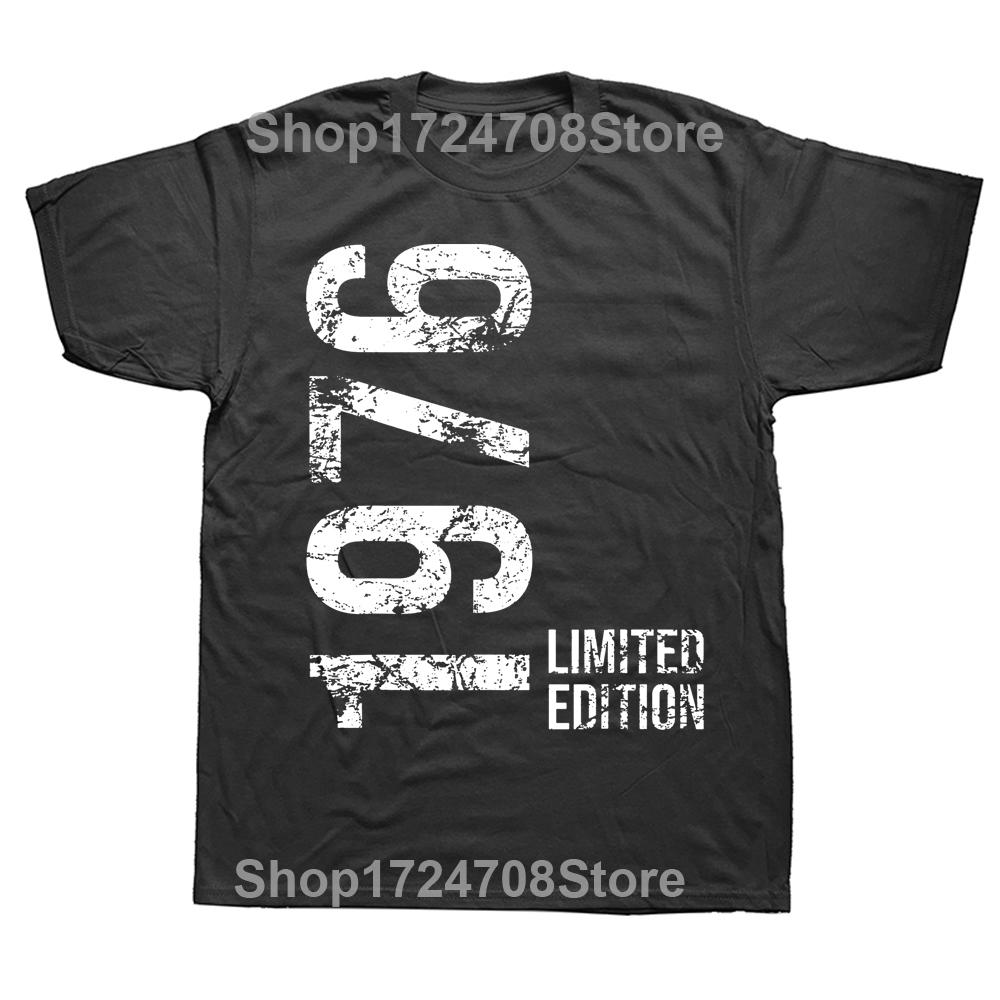 Lustige Made In 1976 Alle Originalteile T-Shirts Baumwolle Streetwear Kurzarm Geburtstagsgeschenke Sommerstil T-Shirt Herrenbekleidung