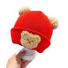 Chapeau d'enfant Ins Corée Chapeau Pneu Automne et Hiver Mignon Super Mignon Bébé Trésor Chapeau Tricoté Laine Chaud Protège-Oreilles Chapeau