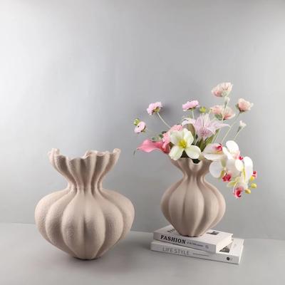 Harzvase Knospenform Fransenfalte Blumenvase Harzhandwerk Blumenarrangement Zubehör Blumentopf Heimdekoration