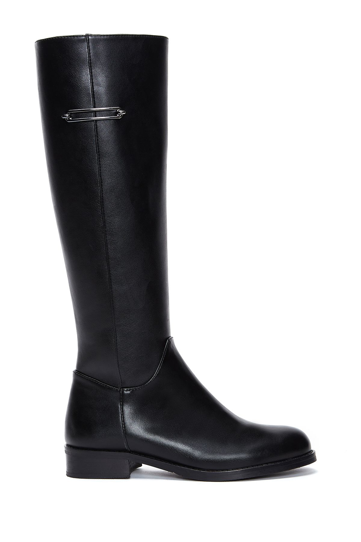 

Women Modern Stylish Fashion Boots Boots Faux Leather Black Zipper Casual Boots 36