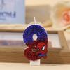 Superhero SpiderMan Enjoyable Figure Candle Adorable Cartoon Print 0-9 Celebration Birth Date Candle Cake Decoration Children Celebration Present