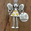 Christmas Tree Alloy Hanging Decoration Girl Love Heart Snowman Reindeer Shape Hanging Ornament Friends Family Neighbors Holiday Gift