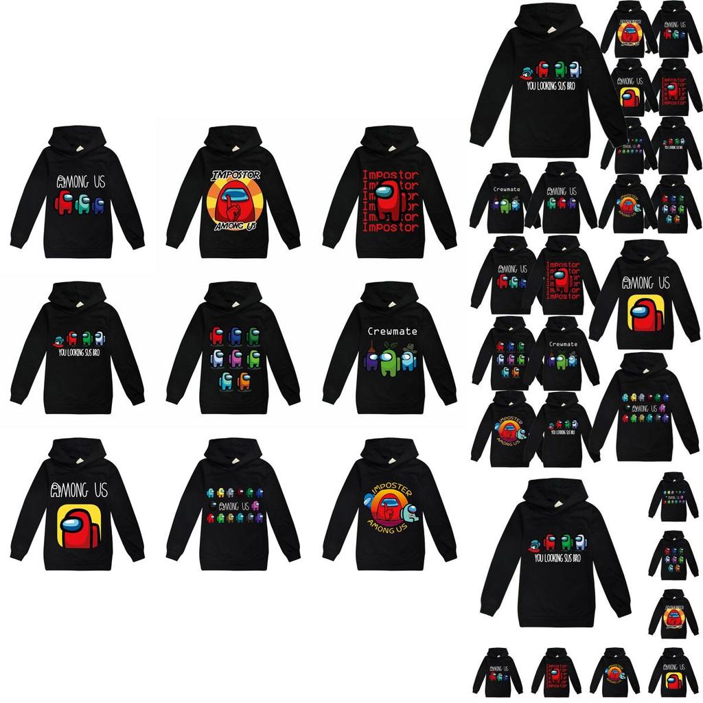 Game Kids Impostor Hoodie Boys Girls Hooded Sweatshirt Jumper Tops