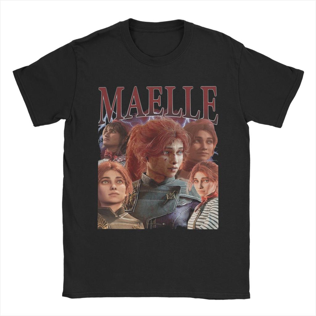 Maelle Clair Obscur Expedition 33 T Shirts Unisex 100 Cotton Vintage TShirt O Neck  Tees Short Sleeve Clothing Plus Size