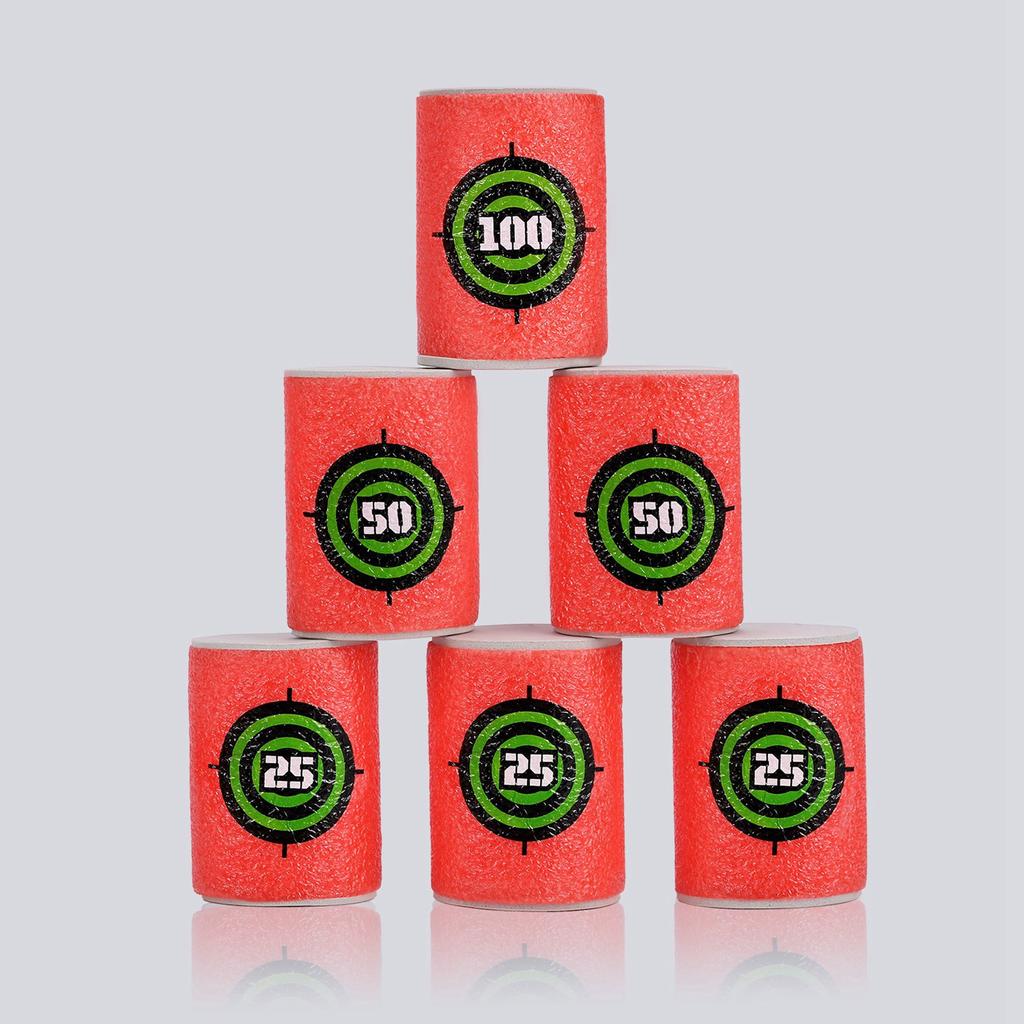 Kids 6/30Pcs Soft EVA Target Gun Shooting Game Children Garden Target Toy