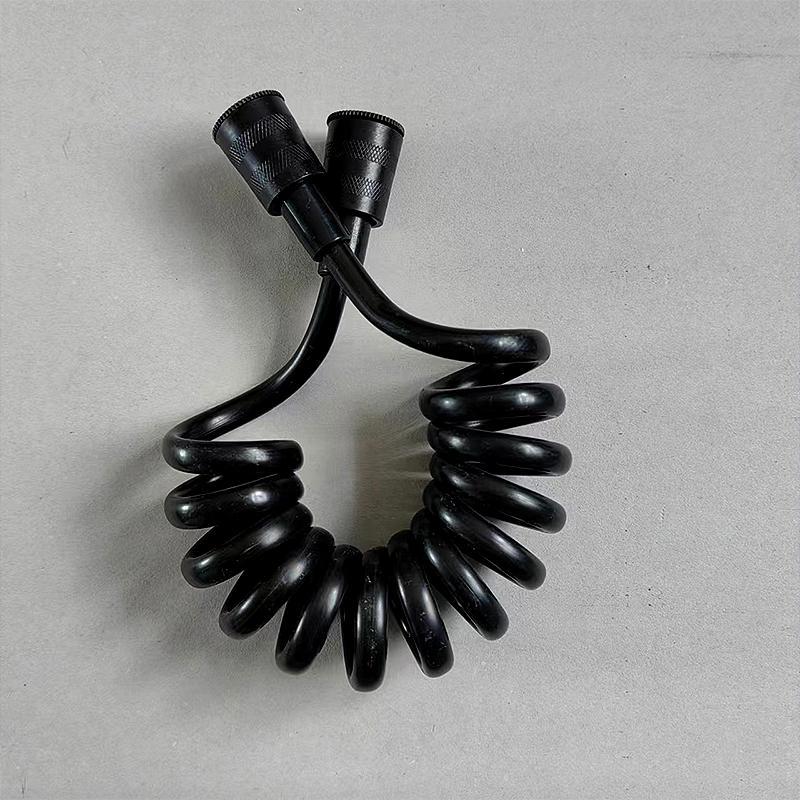 Teleskopschlauch mit Feder 1,5 Meter lang 1/2 Zoll Gewinde Telefonkabel Duschschlauch