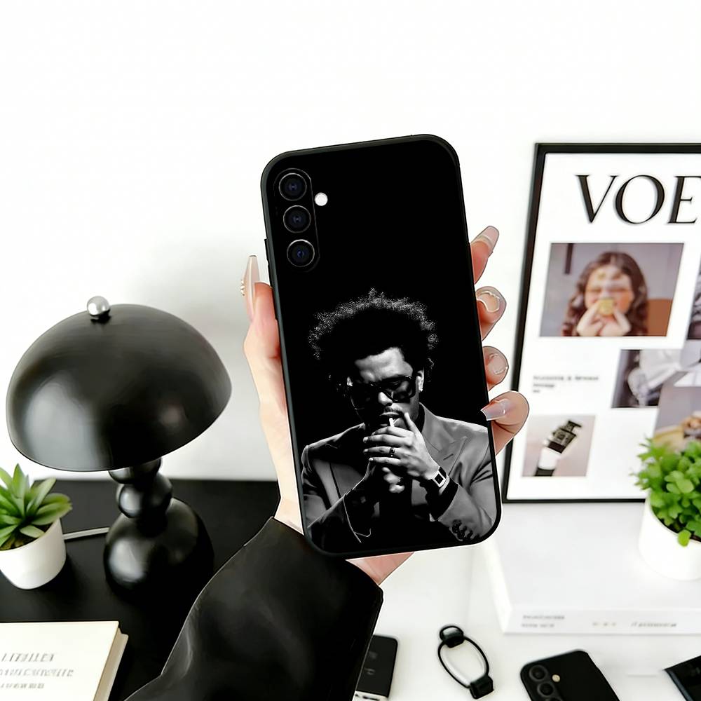 T-The W-W Phone Case Black Silicone Soft For Samsung Galaxy A73,A72,A71,A70,A53,A52,A51