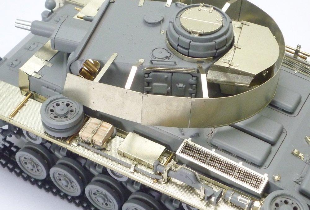 Tamiya Scale Limited Series German Army Panzer III N Type Aber Gun Barrel Plastic Model 25159 1/35 Photo-Etched Parts/Metal