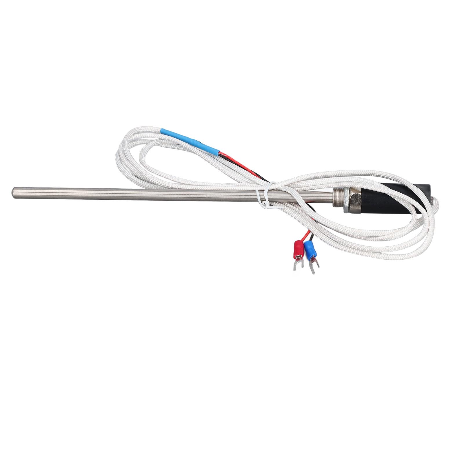 

Temperature Sensor Probe Replacement Stainless Steel K Type Digital Temperature Transmitter Extension Cable 2m